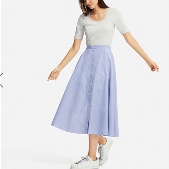 front button circular skirt